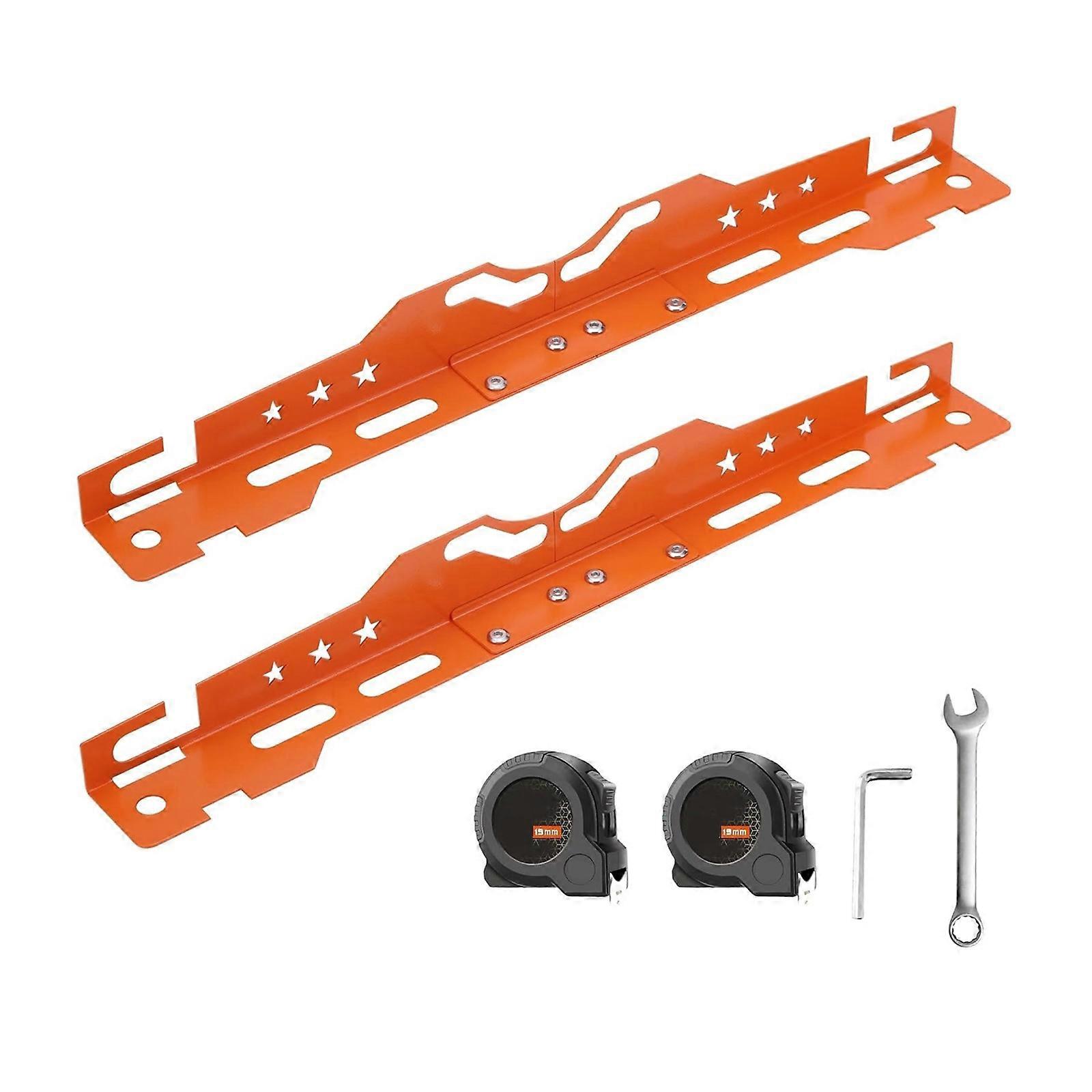 Wheel Alignment Tool Heavy Duty Aluminum Toe Plates Precise Calibration Tool for Accurate Calibration & Easy Storage  Yellow