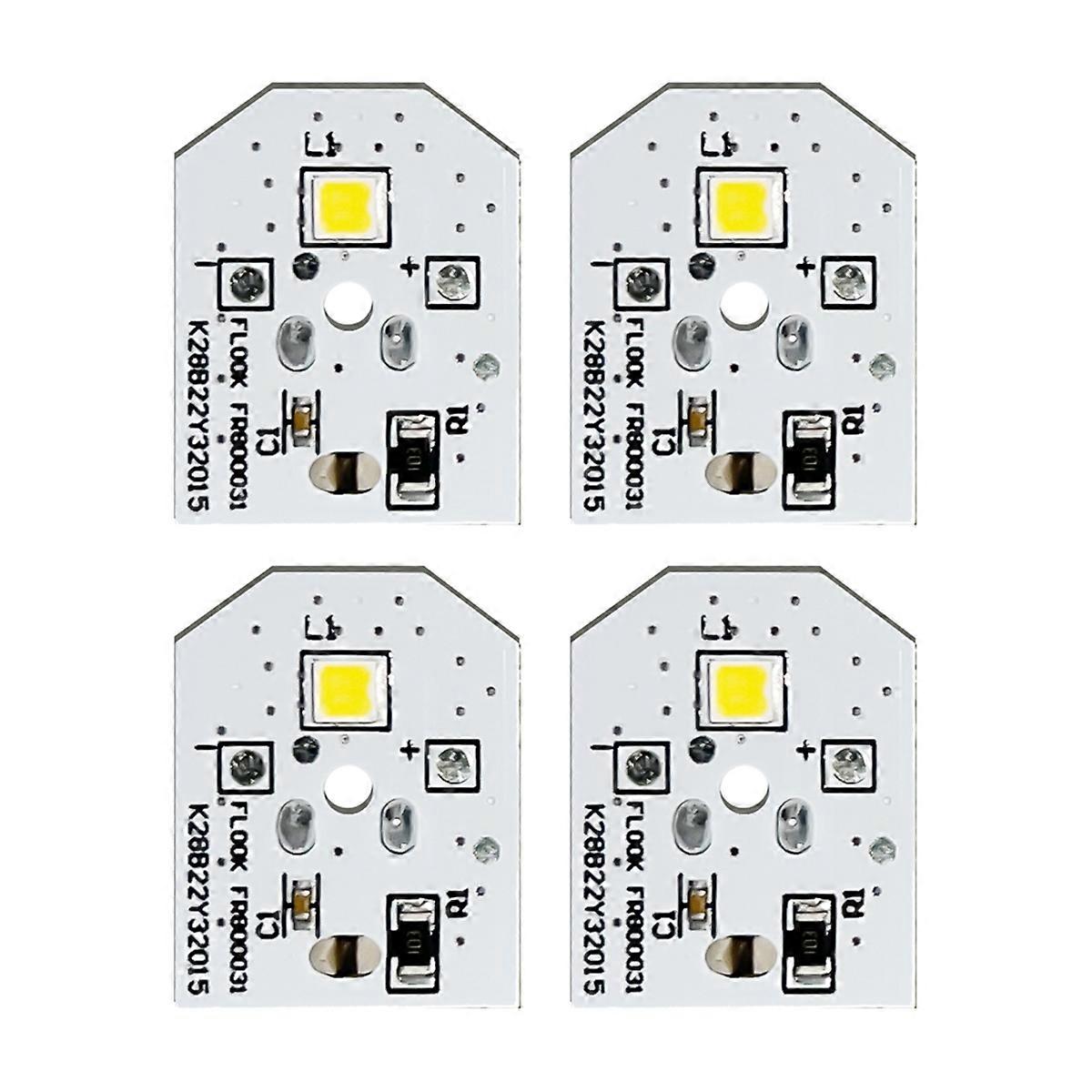 4Pcs WR55X25754 Refrigerator LED Light Board