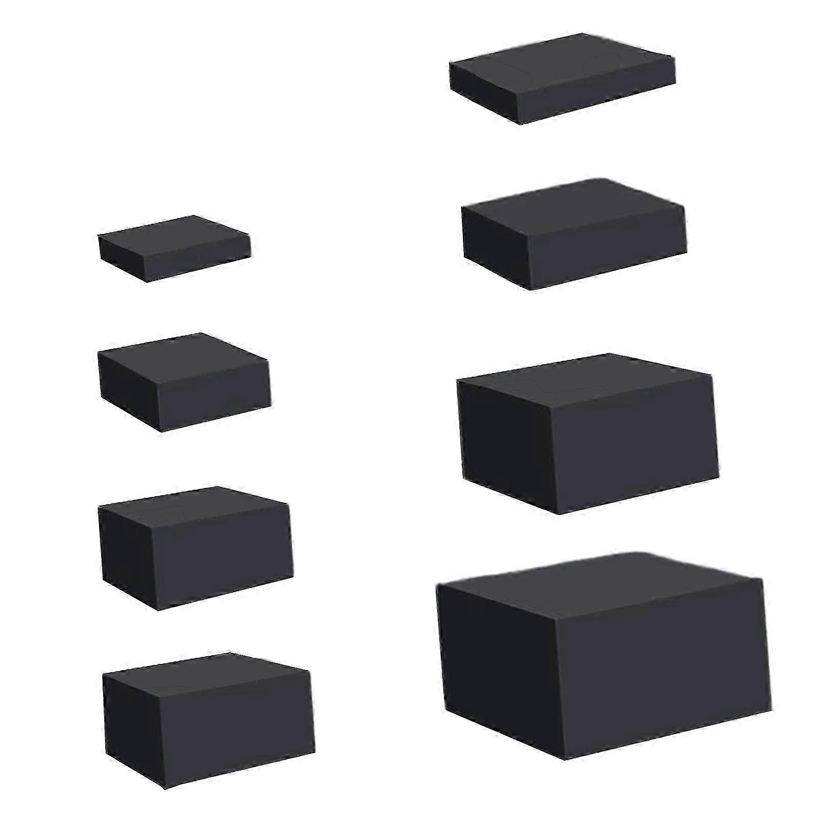 8x Acrilico Cube Display Box Riser Nidificazione Riser Stand per Cibo Torta Dessert Bianco