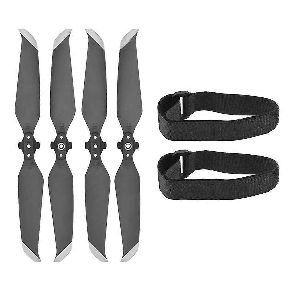 2 Pairs RC Drone Propeller with Strap Replacement Accessories Spare Parts Fit for Mavic Air 2