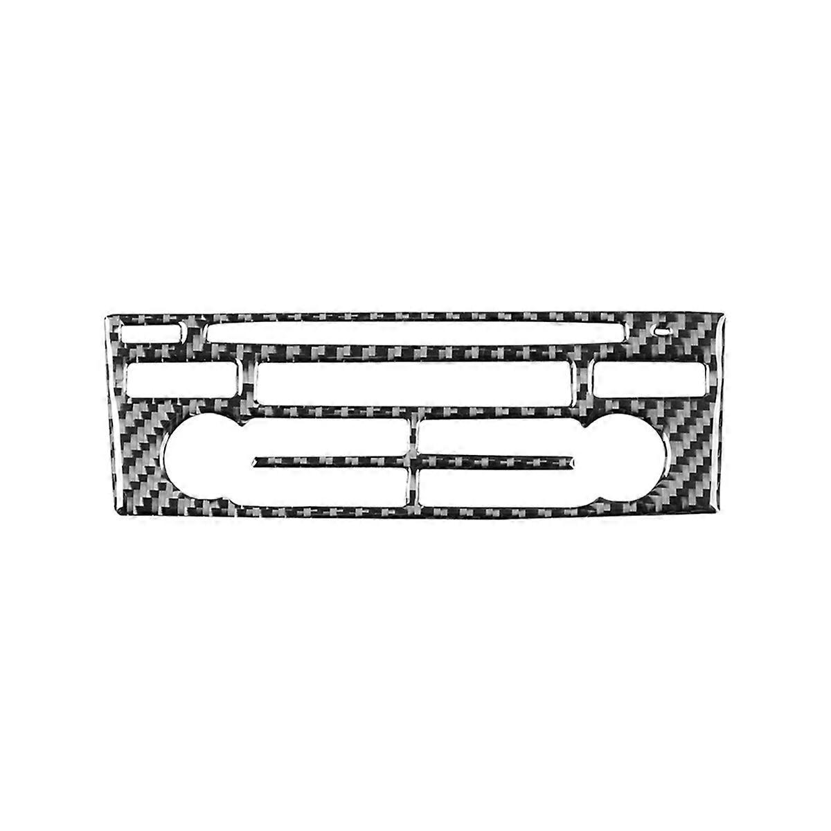 For 718 982 2016-2022 Carbon Fiber Car Center Console Radio CD Panel Cover Sticker Trim Interior Ac