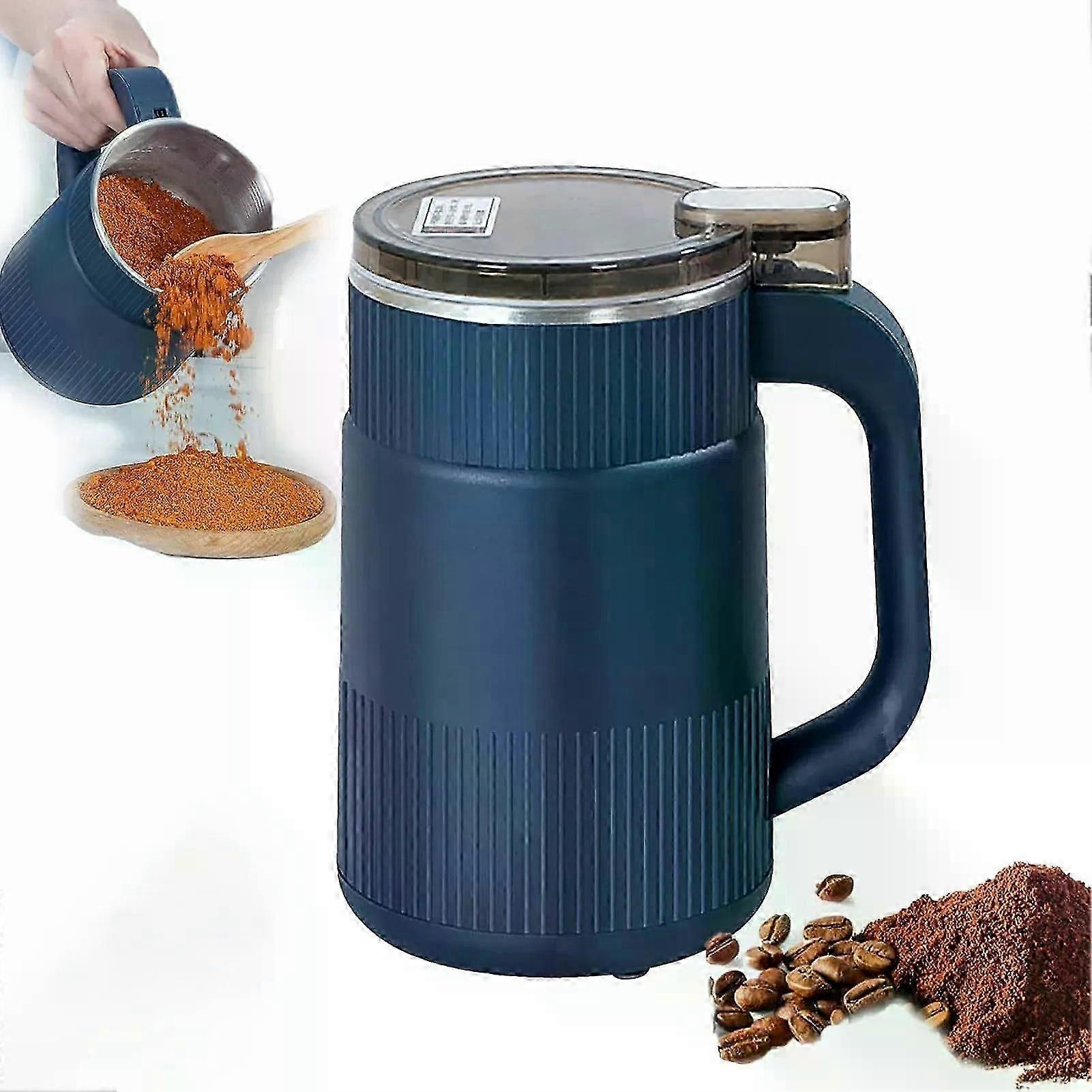 Młynek elektryczny ze stali nierdzewnej - młynek do kawy i przypraw o pojemności 500 ml, szybkie mielenie 10 s do fasoli, przypraw, orzechów, ziół i zbóż