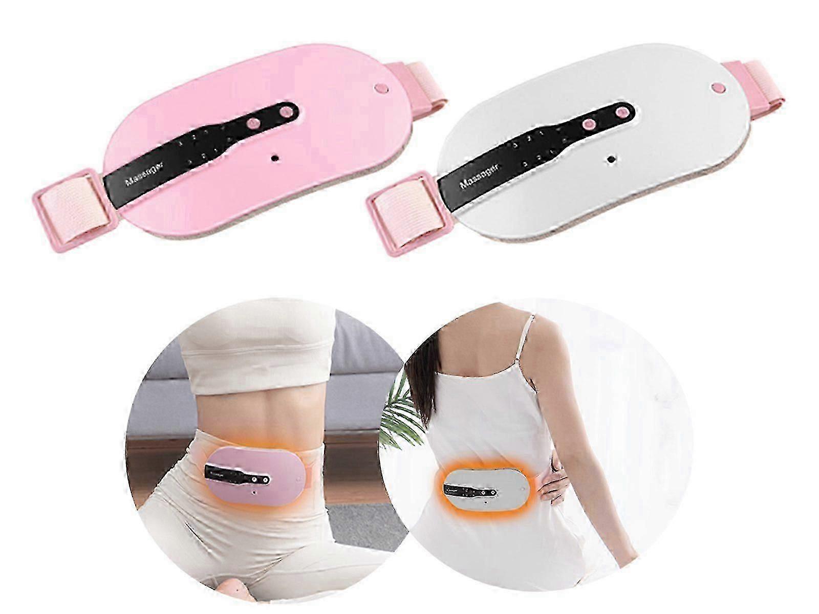 2Pcs Smart Uterine Warming Belt with 3 Heat Levels 3 Vibration Massage Modes