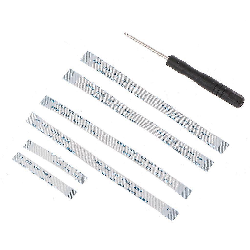 6Pcs διακόπτης δύναμης για πληκτρολόγιο αφής Κορδέλα Flex καλώδιο 10p 12p 14p για