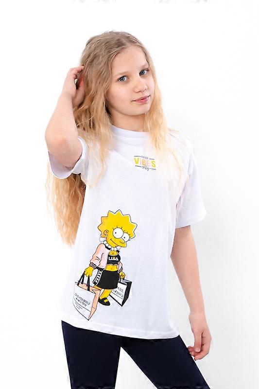 Dievčenské tričko s grafikou – voľný strih a mäkká bavlna, letné, HC 6414-001-33-2-1