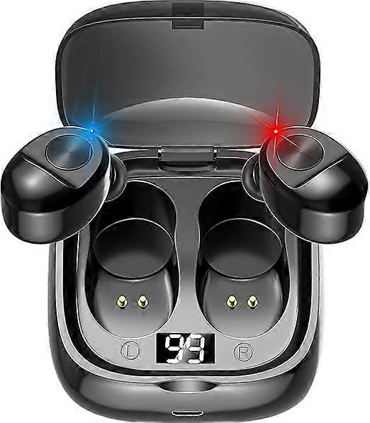 Wireless Bluetooth headphones, IPX8 waterproof and CVC8.0 noise reduction function.