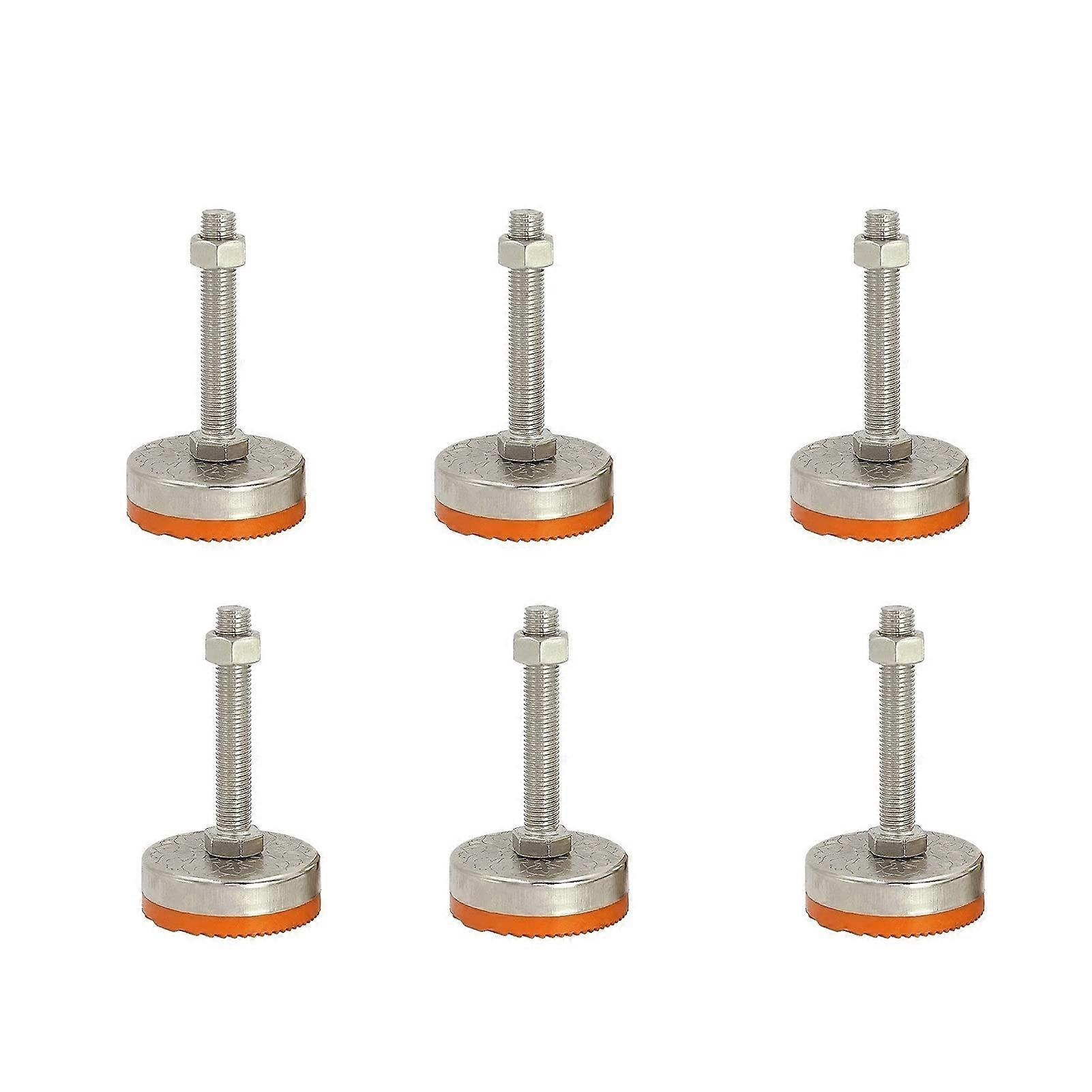 Furniture levelers, 6pcs Leveling Leg Leveler, Diameter 30mm, 40mm Anti-S and Leveling Feet, Suitable for Workbenches