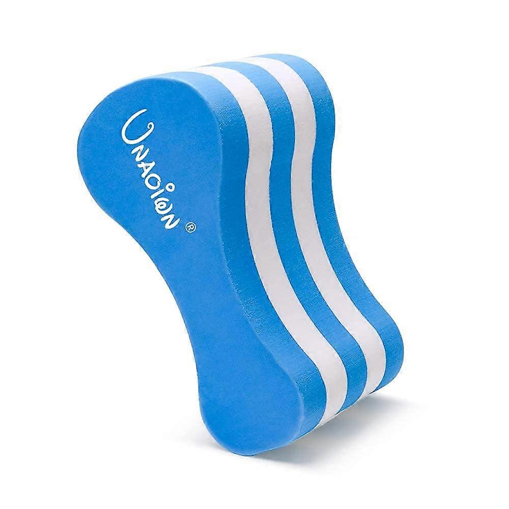 UNAOIWN PULLOY EVA 5-Layer Swim Training Kickboard for Adults and Beginners - Blue Floating Swim Aid