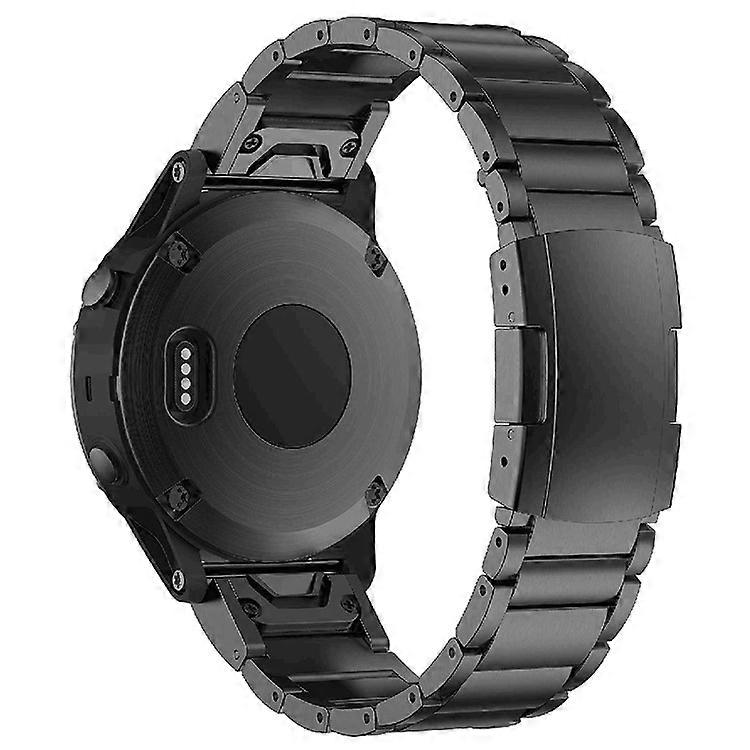 Compatible For Garmin Tactix 7 Pro / Fenix 7X / Fenix 6X Pro 3 Beads Titanium Steel Wrist Band 26mm Universal Quick Release Replac