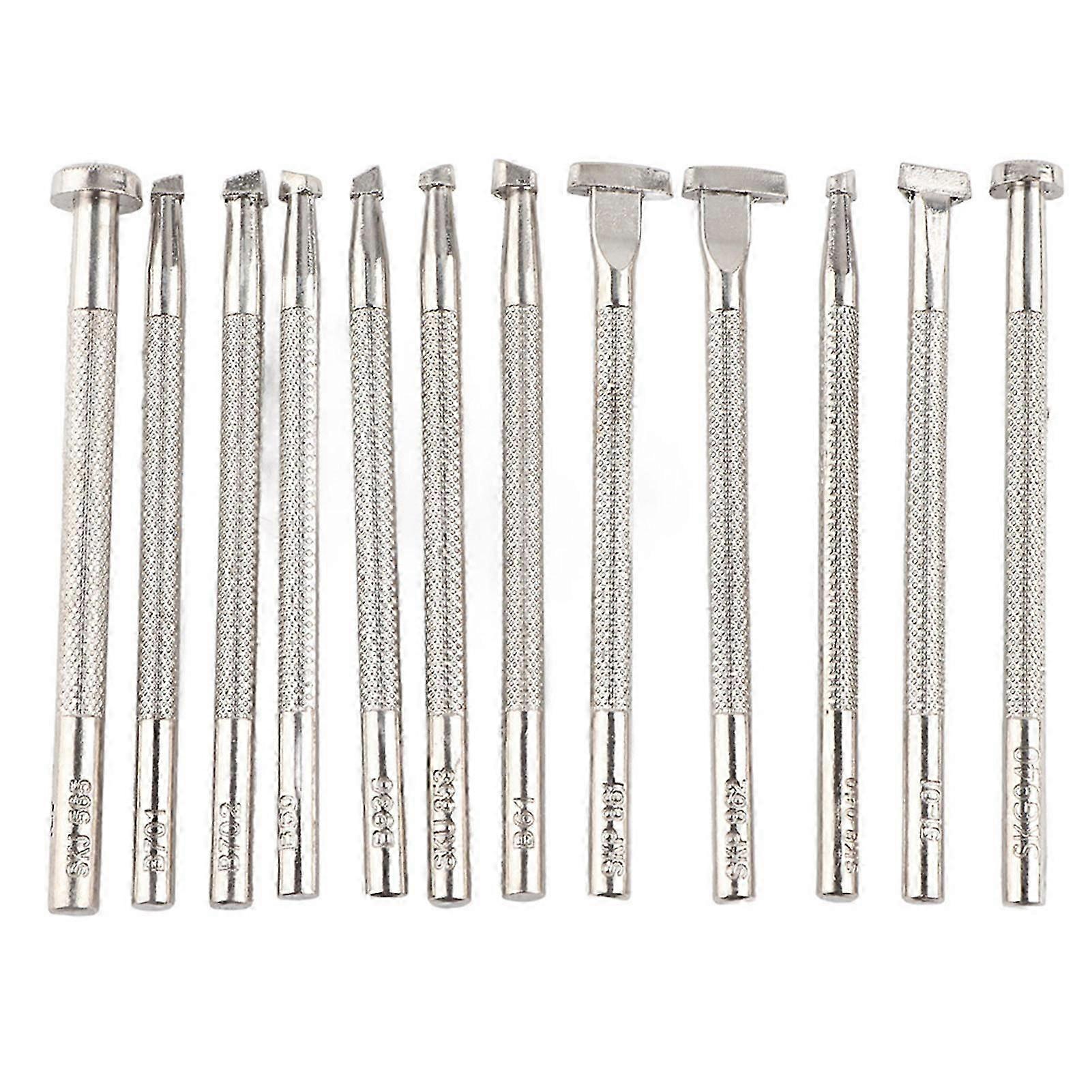 12PCS Leather Engraving and Embossing Tools Leather Working Stamping Patterns Tool