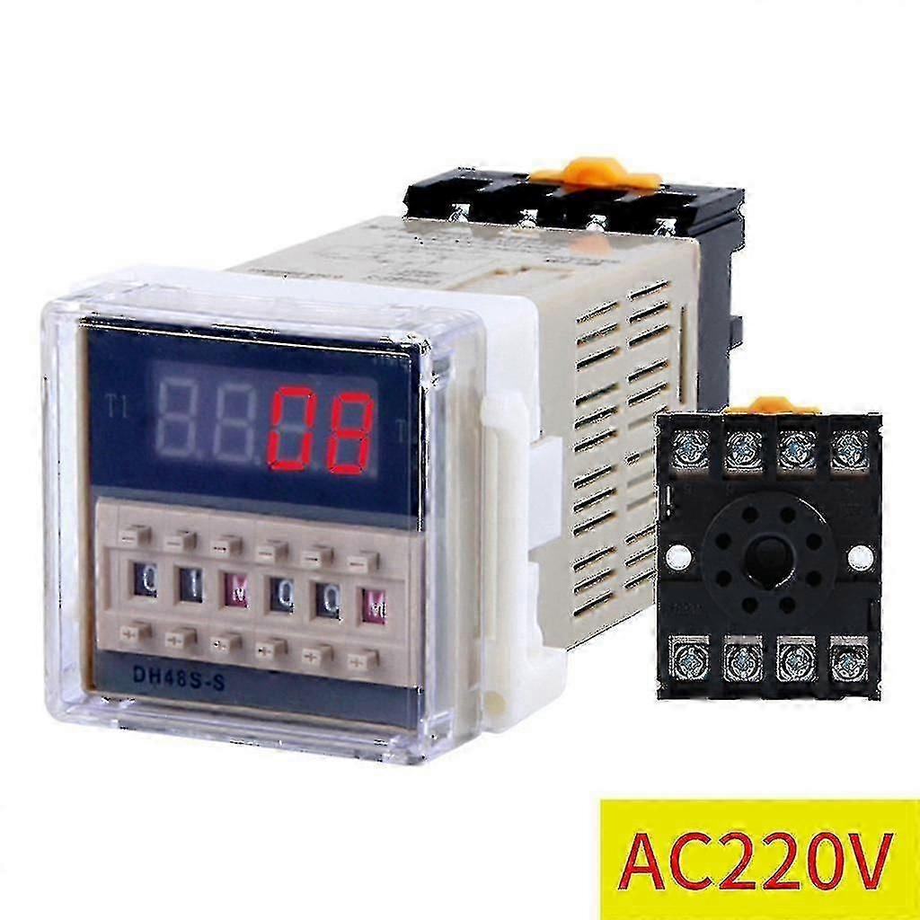 Dh48s-s Cycle Control No Nc Time Delay Relay With Base Dc12v/24v/ac220v/380v