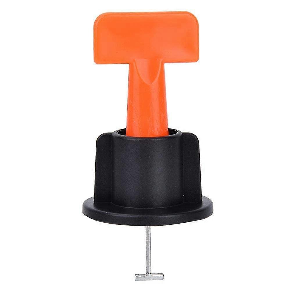 50 Piece Tile Spacer Leveling System Kit Tile Positioning Tool Reusable Orange T-Shaped Spacers Floor Alignment Leveler