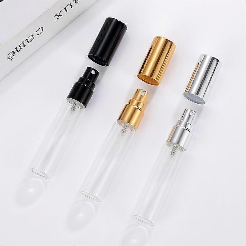 20pcs 15ml Silver Mini Travel Sprayers, Refillable Clear Perfume Bottles