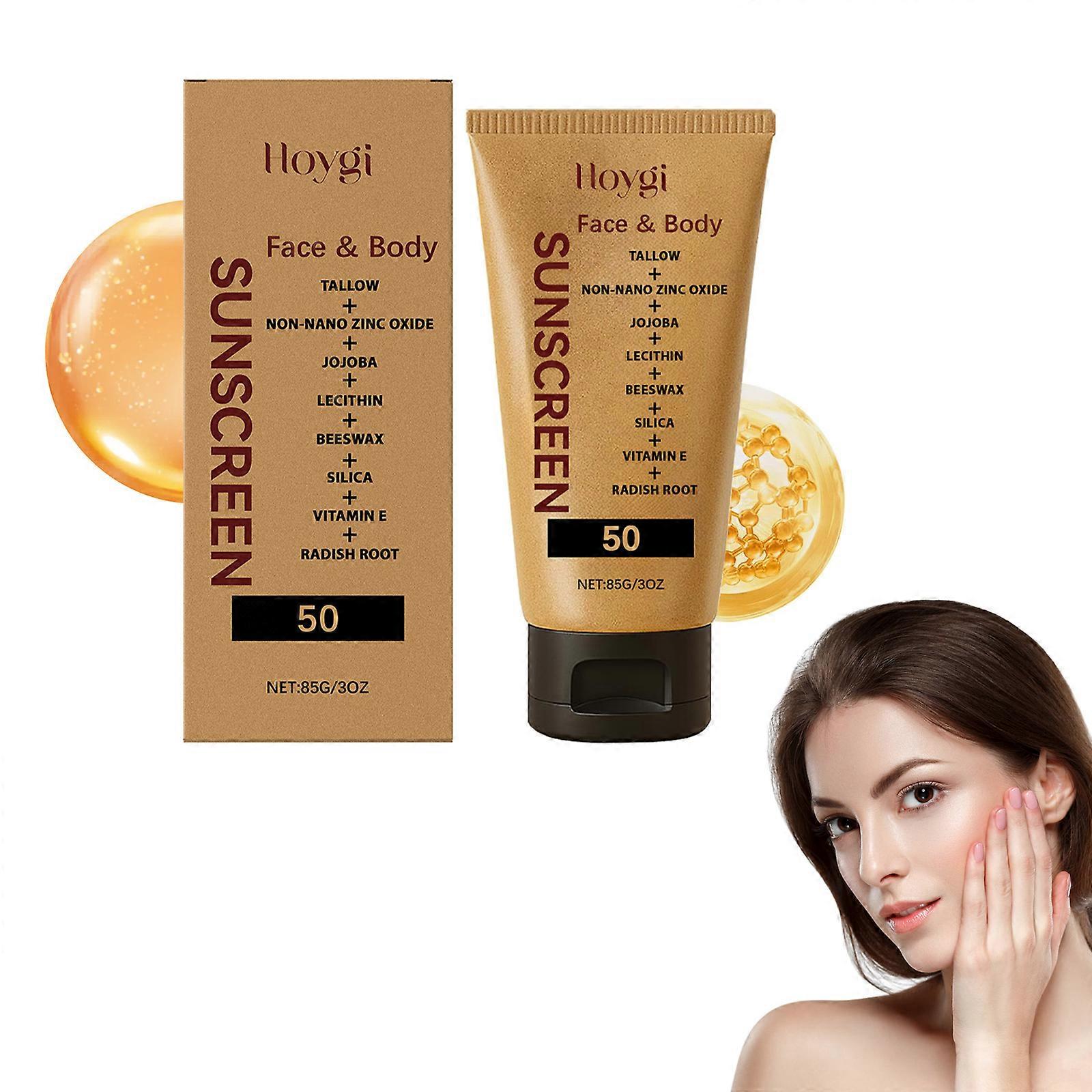 Grass Fed Beef Tallow Sunscreen Moisturizing Sun Protective Cream