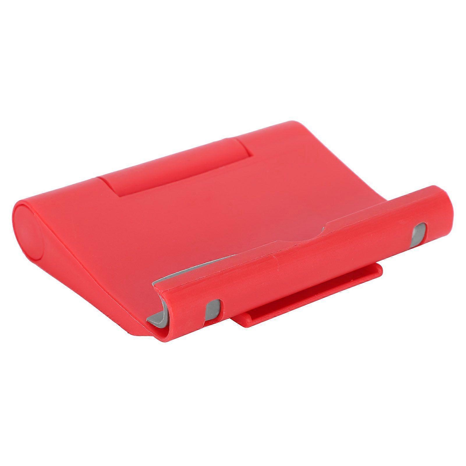Multifunctional Phone Support Folding Desktop Stand Portable Plastic Holder for Mobile Phone TabletRed
