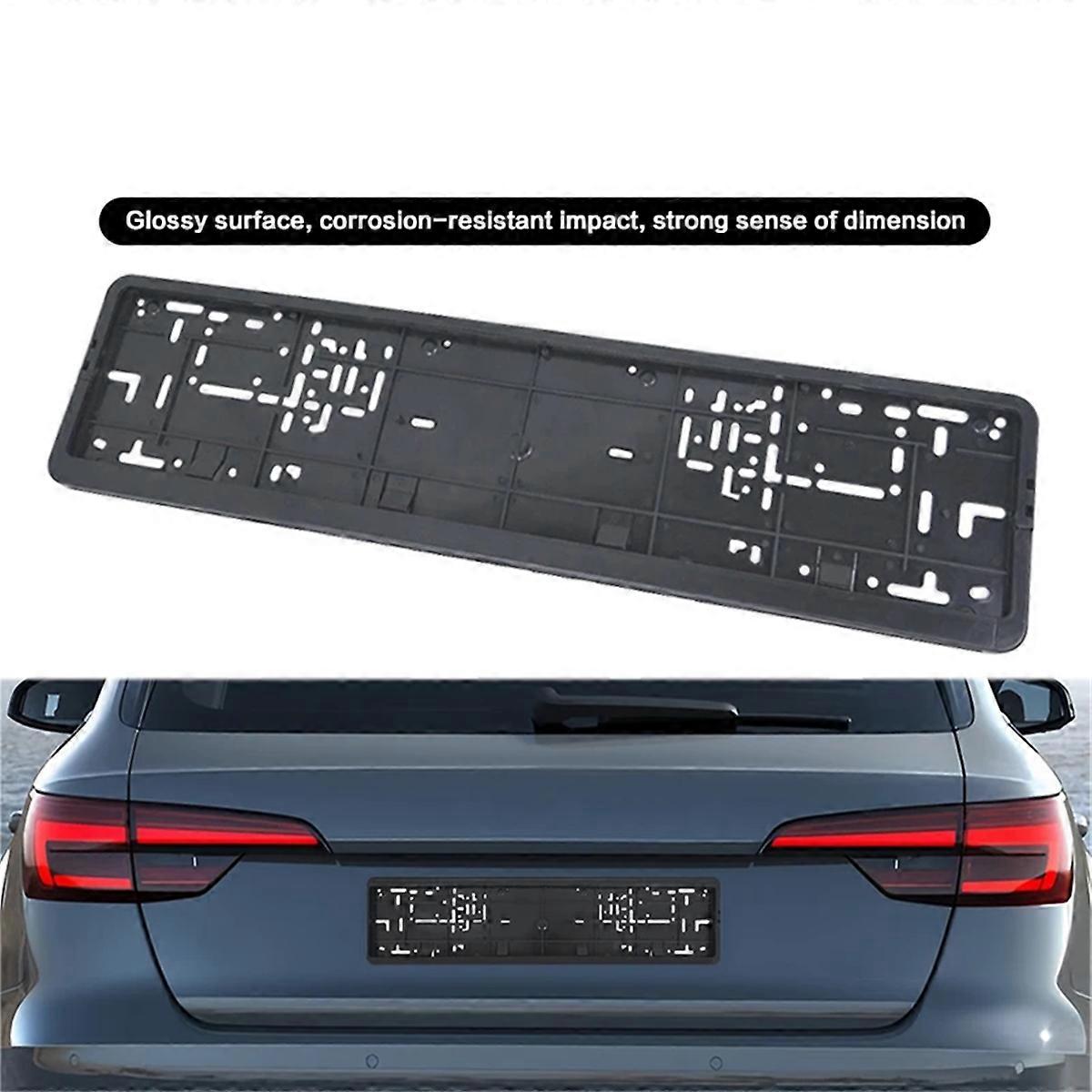2pcs European License Plate Frame Auto Accessory Waterproof Holder