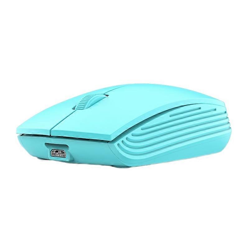 811 Laptop Wireless Mouse, Spec: Battery Version (Blue) Battery Version (Blue)
