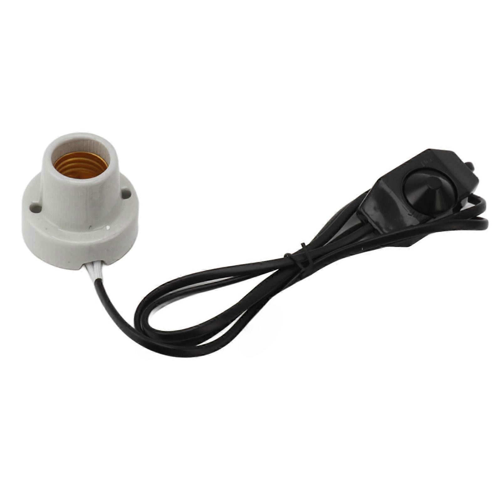 Reptile Ceramic Heat Lamp Holder Professional E27 Socket for Lizard Turtle US Plug 120V
