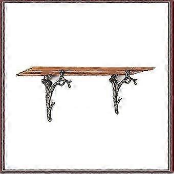 Vintage Square Shelf,do The Old,triangle Bracket,wall-mounted Shelf Brackets(2pcs),cast Iron,branch Shape