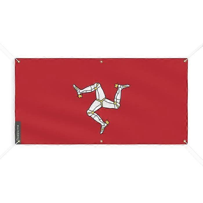 Isle of Man Flag Banner 6 Grommets 150x300cm Polyester