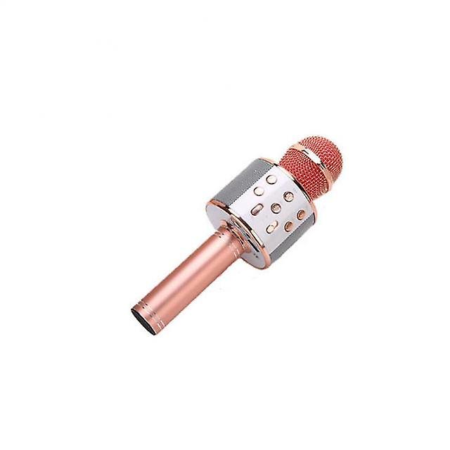 1Pcs Ws858 Portable Bluetooth-compatible Karaoke Microphone Wireless Professional Speaker Home Ktv Handheld Microphone