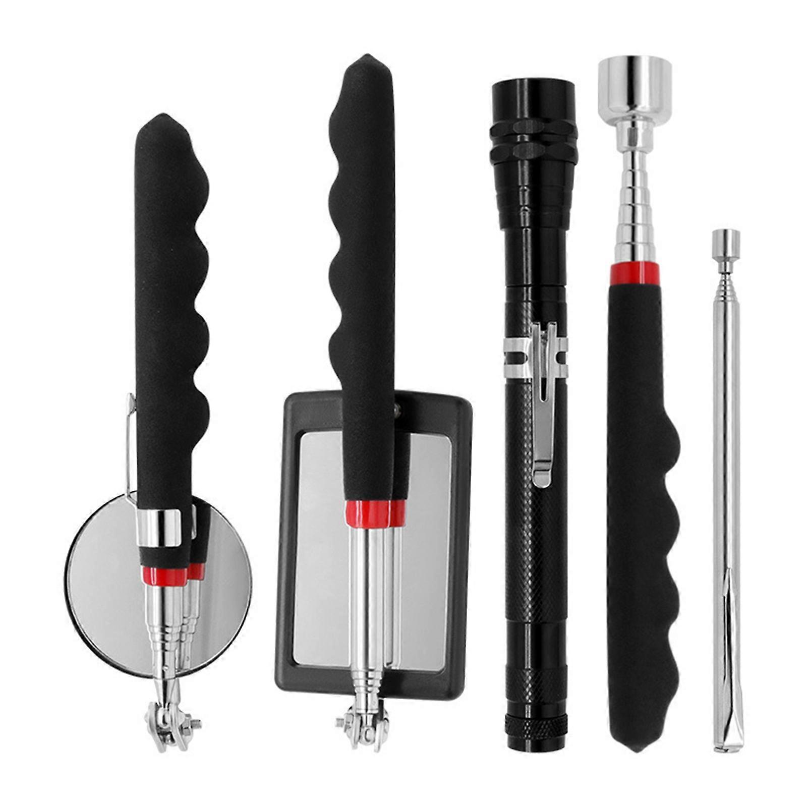 5Pcs Telescoping Magnetic Pick-up Tool Set Retrieving Telescoping Magnet Pickup Tool Extendable Magnetic Pick Up Tools