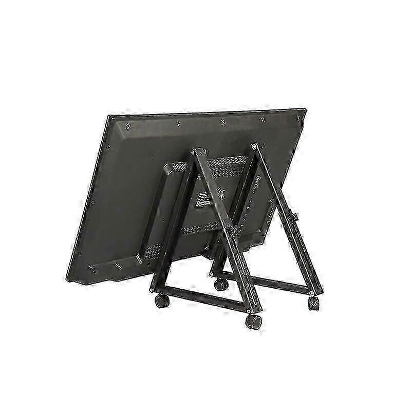 32 - 55 Inch LED LCD Flat&Curved TVs Rolling TV Stand with Angle Adjustable Wheels