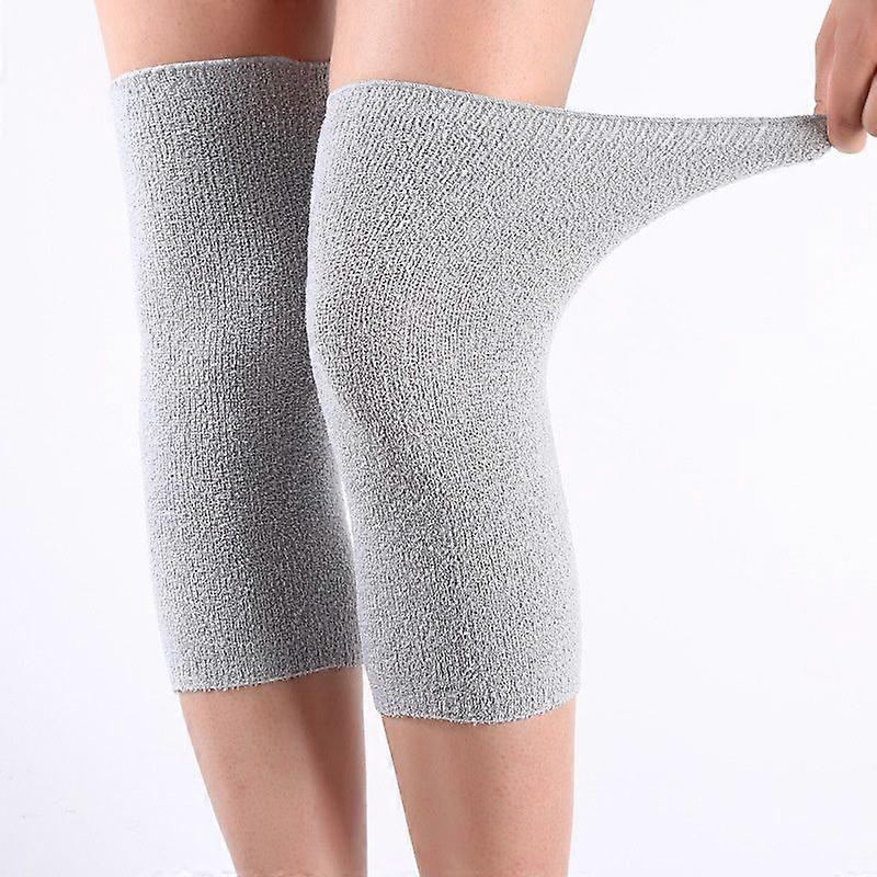 1Pair Women Light Weight Warm Knee Sleeve Solid Winter Coldproof Warm Knees Wool Knitted High Kneecap Knee Protectors Leg Warmer