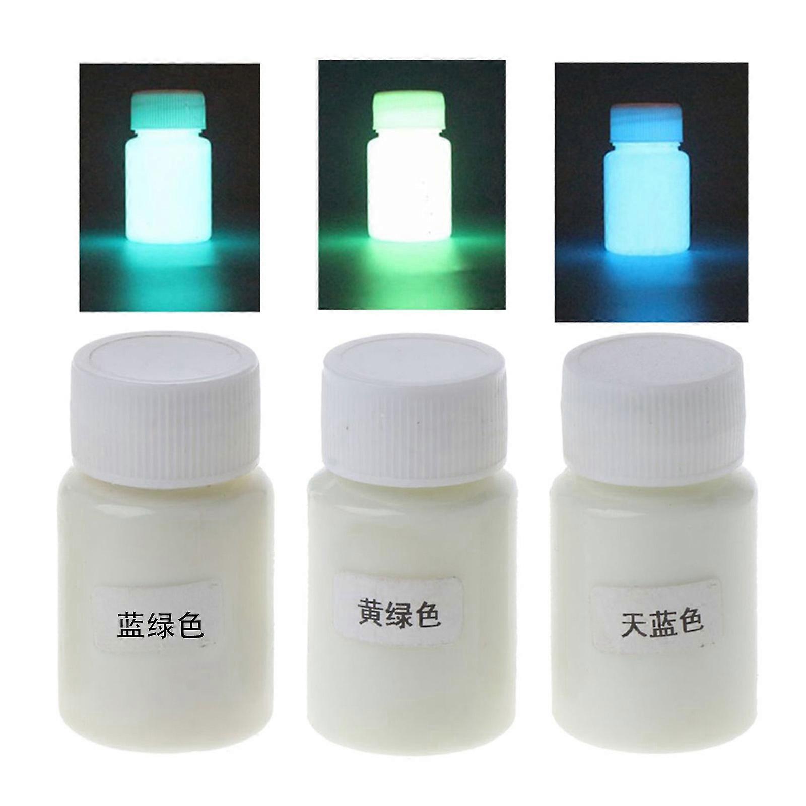 Epoxy Resin Dye Luminous Pigment Powder Glow in The Dark Powder  Epoxy Resin Colorant DIY Crafts and Theme Party 3 Color Multicolor
