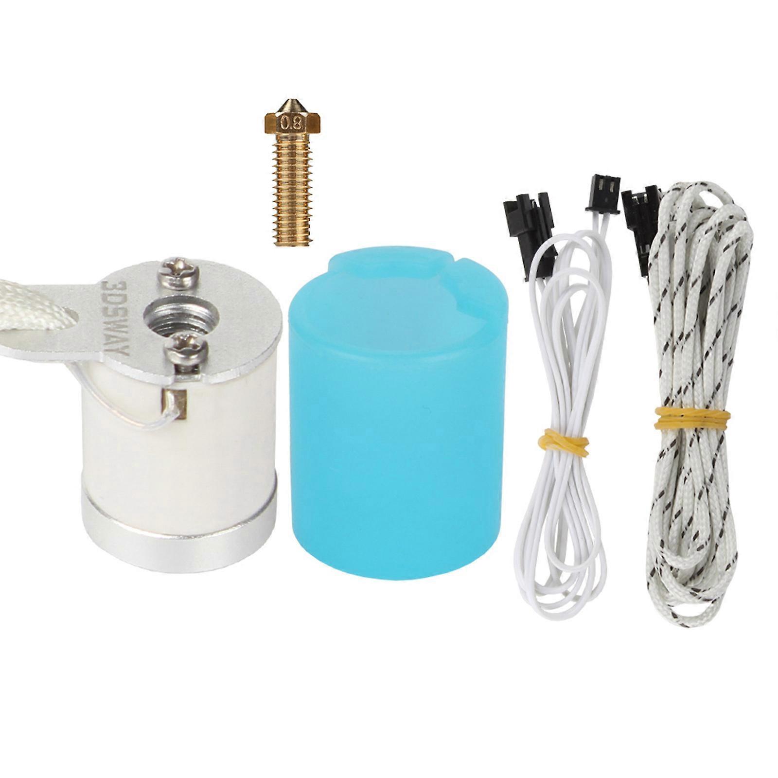 3D Printer Parts Ceramic Cores Rings Heater Block 24V 60-70W Quick Heating M6 Thread V6 Volcano Hotend for CR10