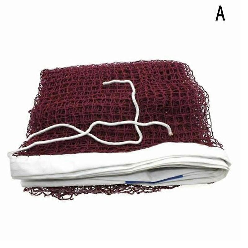 Portable Badminton Net, Wine Red, Standard Practice Net for Amateur Training and Competition