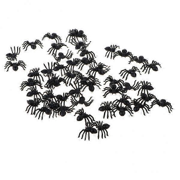 3x 50pcs Plastic Spider Model Children Educational Tricky Toys