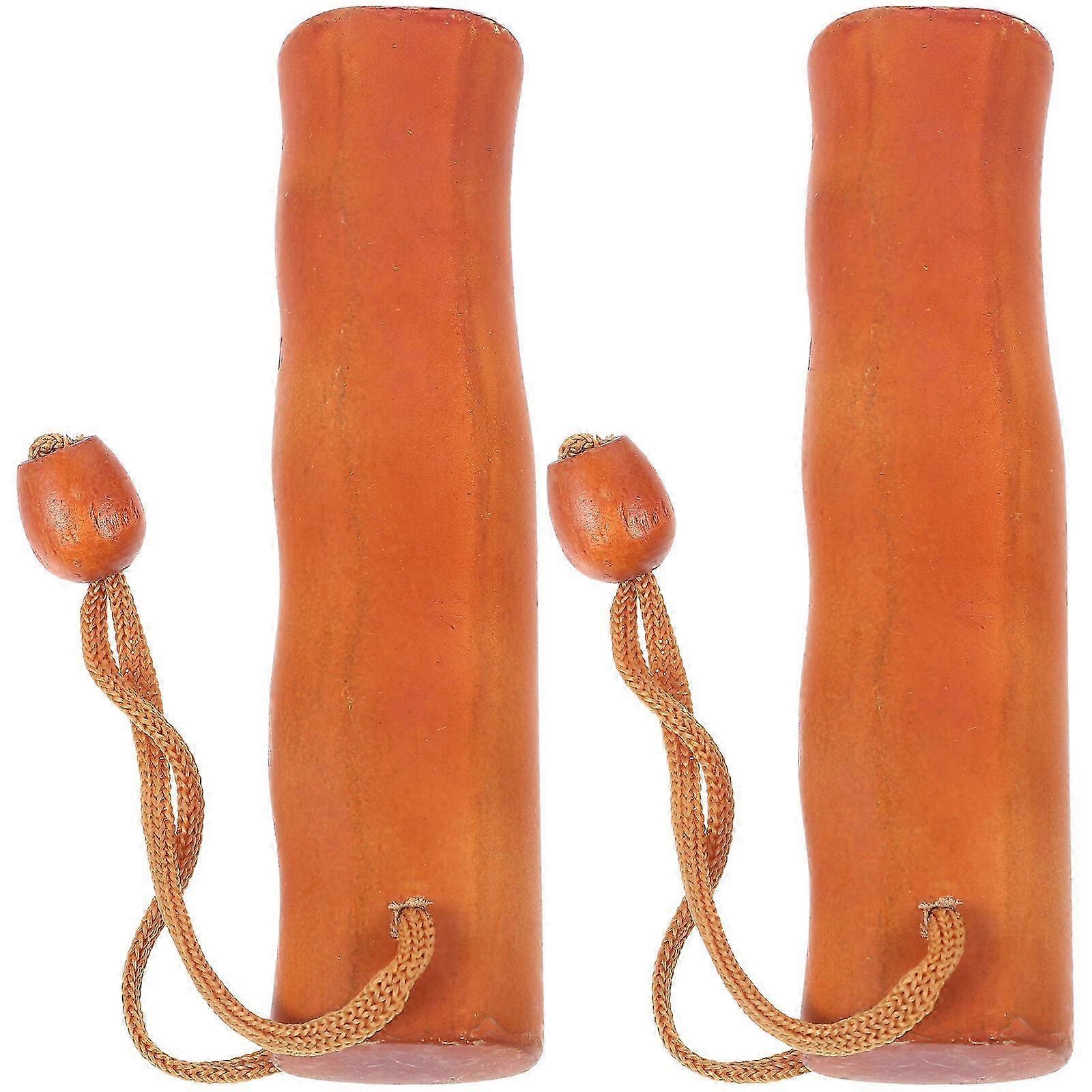 2pcs Light Brown Umbrella Handle Replacement 14x3.5x3cm