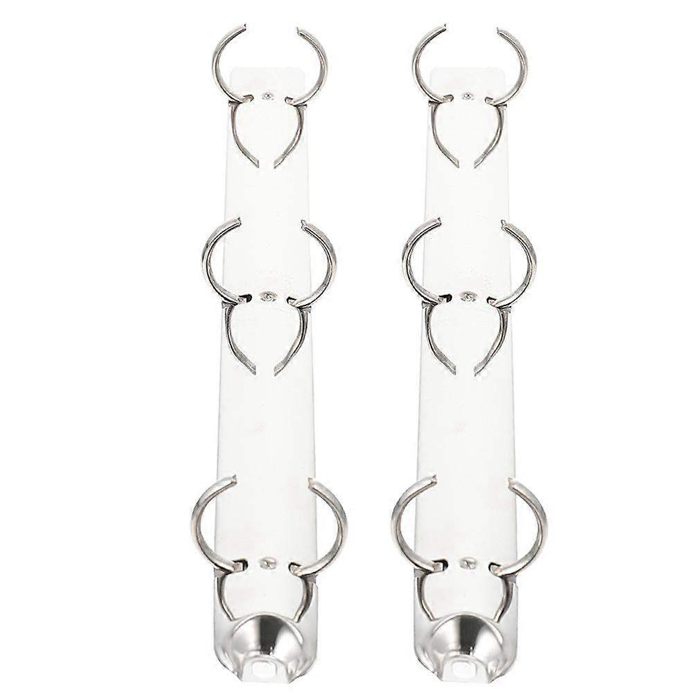 2pcs Metal Loose Leaf Binder Rings for Notebook Planner School Office Home Organization Easy to Use Inserts