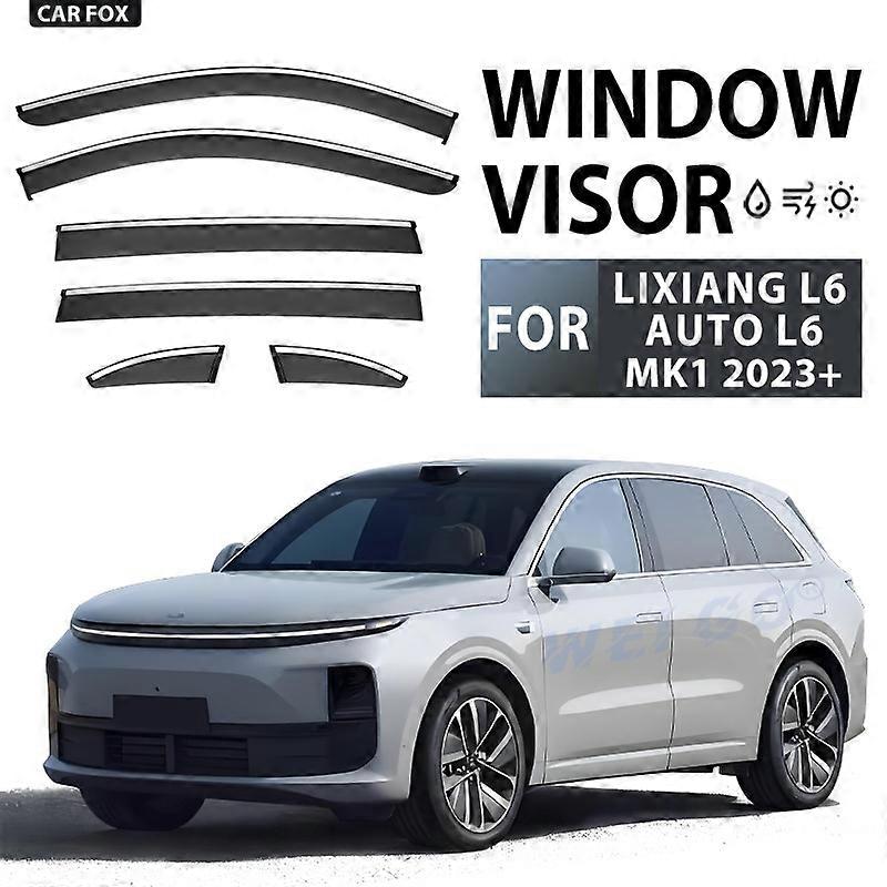 に適用 LIオートリーディングイデアルL6 2024 +カーウィンドウバイザーオーニングシェルターフロントガラスサイドウィンドウレインサンシェードオートアクセサリー