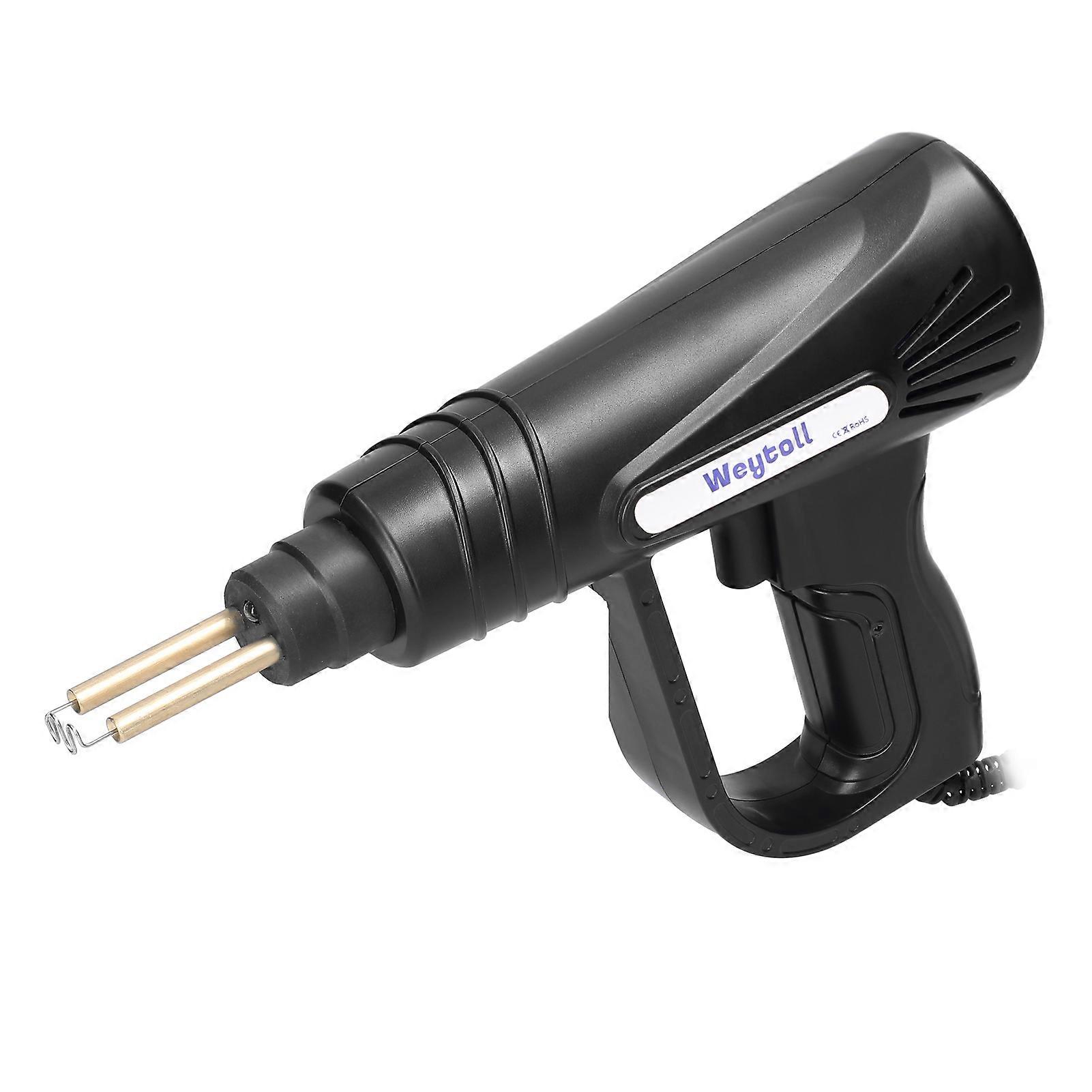 Portable hand-held plastic welding machine for panel crack repair and plastic hole patching