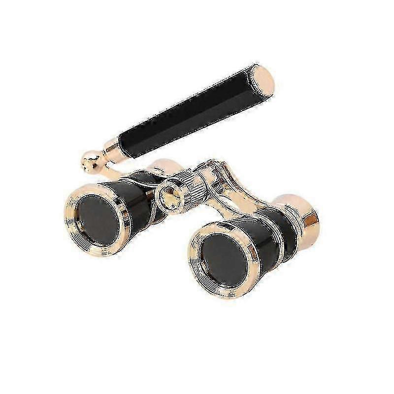 3x25 Metal Opera Binoculars with Coated Lens & Handle