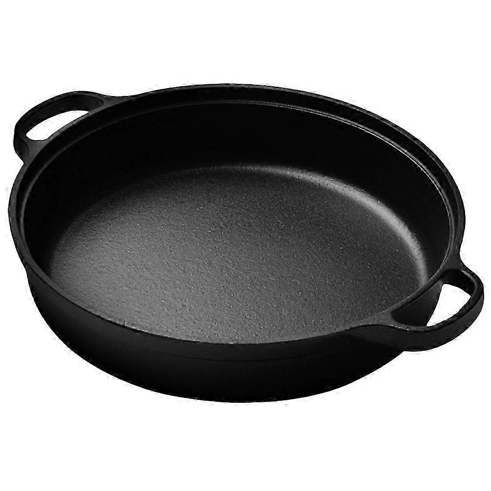 Støbejernsgryde 27x22cm sort mongolsk gryderet