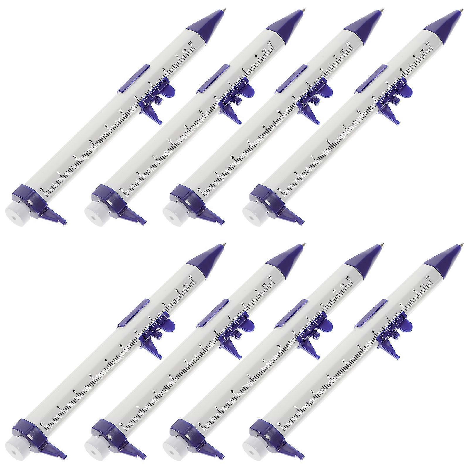 Creative Ballpoint Pen Portable Writing Pen For Classroom Use And Office Work 15X1.5CM Measuring Small Objects 8Pcs