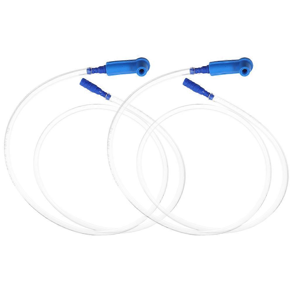 Brake Bleeder Hoses Bleeder Hose 120.00X2.10X1.90cm Abs Material For Car And Motorcycle Drainage 2Pcs