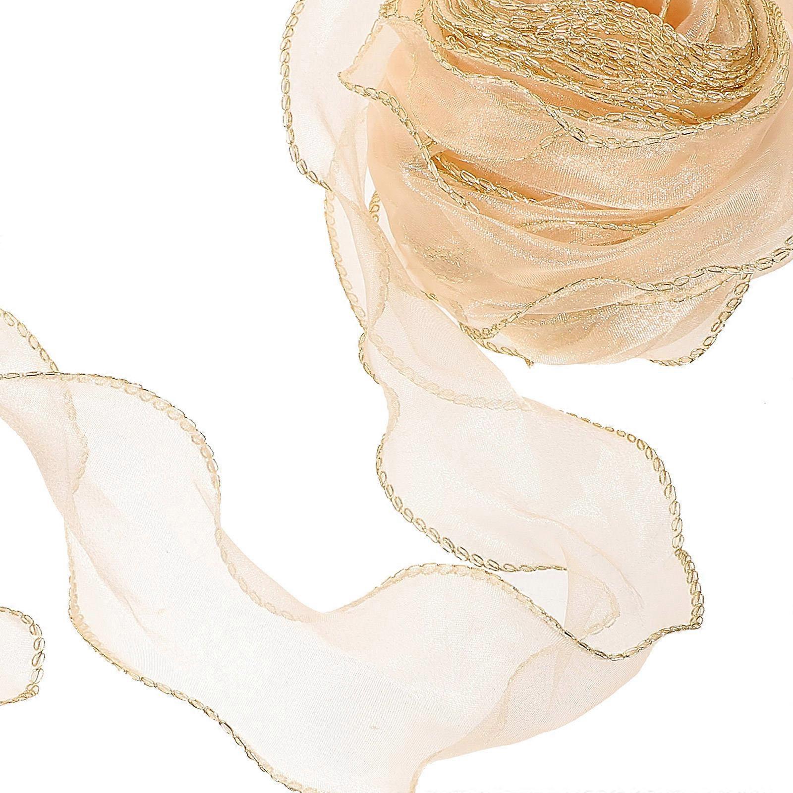 Craft Ribbon Multi-Colored Polyester Ribbon For Floral Projects And Bridal Bouquet Wrapping 900x6cm Wide Ribbon 1 Roll