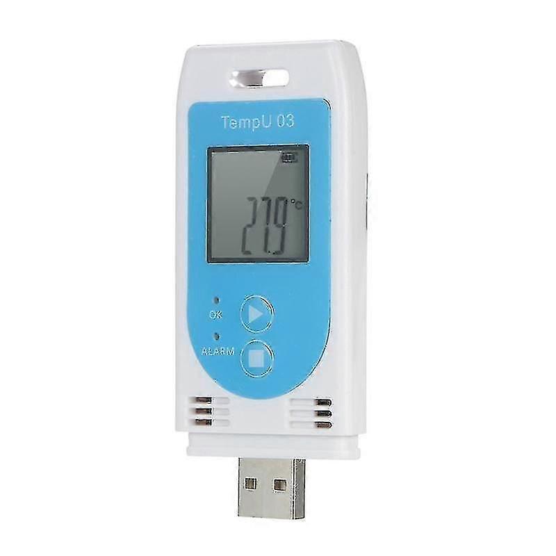 USB Temperature Humidity Data Logger Reusable RH TEMP Recorder for Home Greenhouse Laboratory Storage