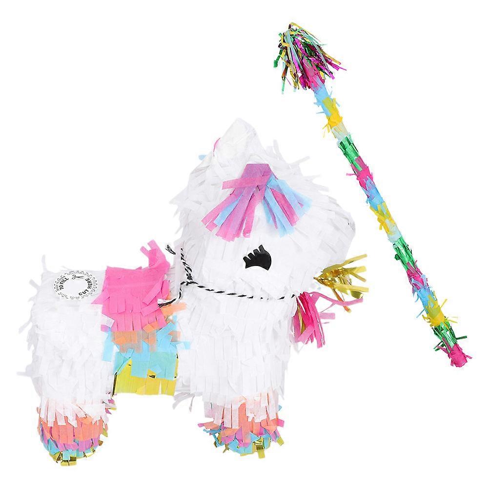 Mini Alpaca Pinata Toy Small Pinata Alpaca Event Organizers Special Event Assorted Color 22.00X22.00X7.50cm Photography Prop 1 Set