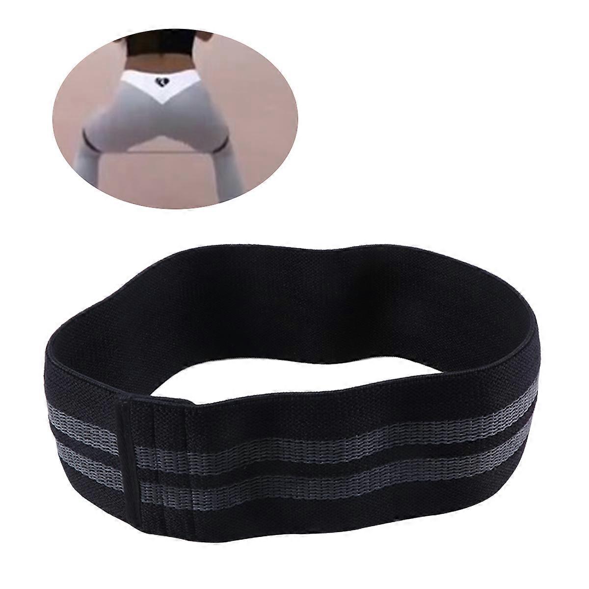 Elastic Exercise Bands Resistance Hip Exercise Bands Non-Slip for Beginners and Professional Trainers Black 66 x 8 Cm Hip Thrusts 1Pcs