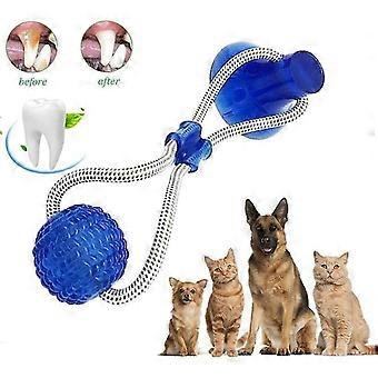 Hundekauspielzeug mit Saugnapf, neues multifunktionales Hundeschnurspielzeug für Backenzähne, Zahnreinigung, Beißen - Naturkautschuk