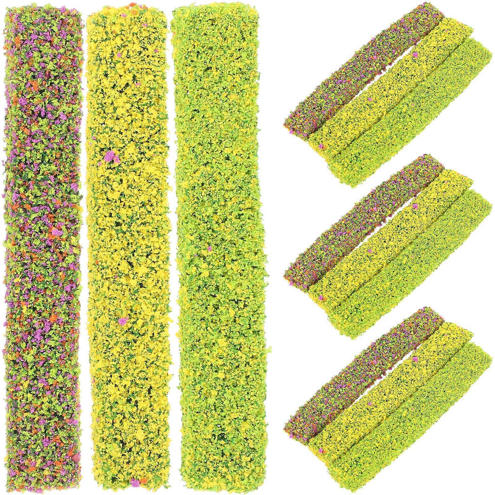 15pcs Miniature Shrub Strips for DIY Landscaping – Static Vegetation for Model Railways, Micro Landscapes & Miniature Gardens Simulation Decor