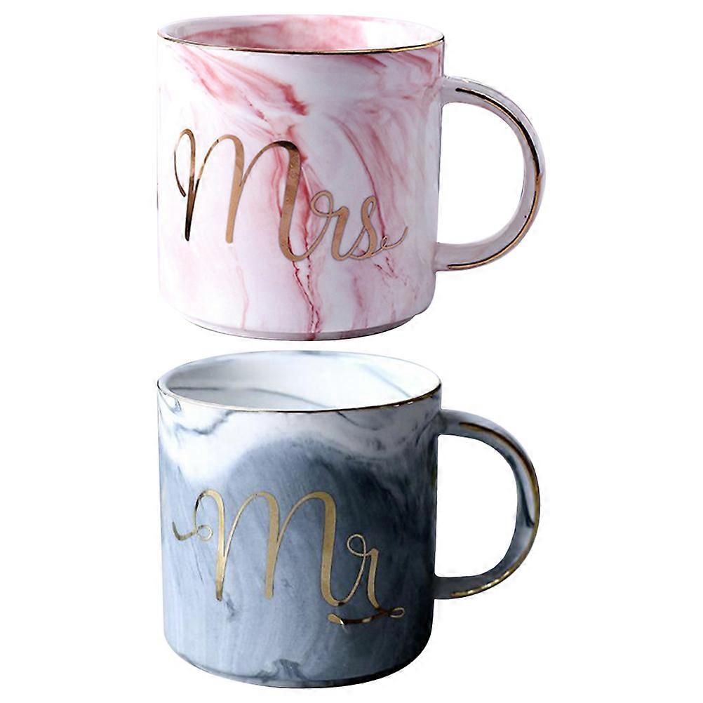 Here's a polished and engaging product description you can use for the **2 Pcs Couple Coffee Mugs**:

 

### 💕 2 Pcs Couple Coffee Mugs – Marble