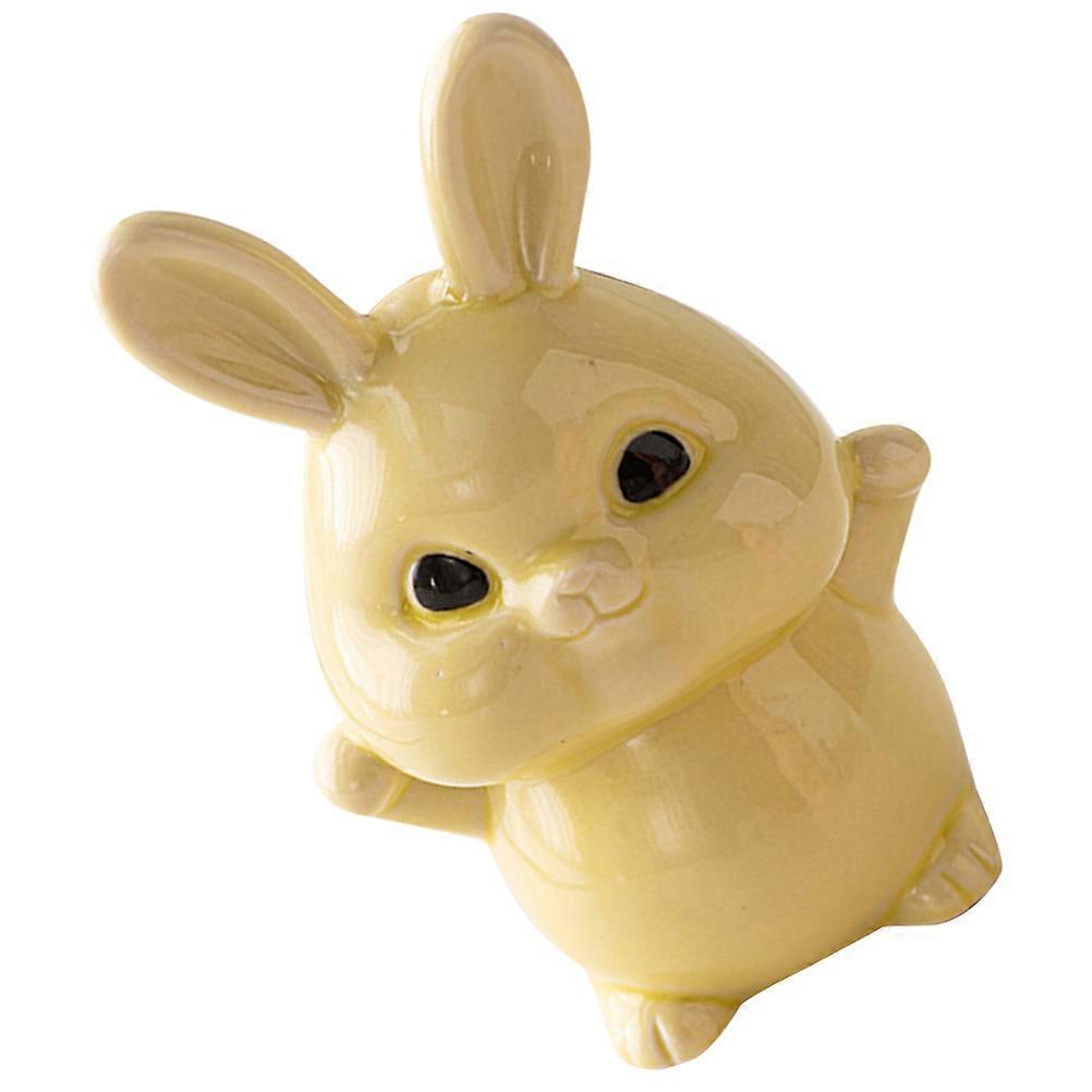 Rabbits For Decor Bunny Figurine Whimsical Style Playful Decor 5.5×3.5×3.5in 1Pcs