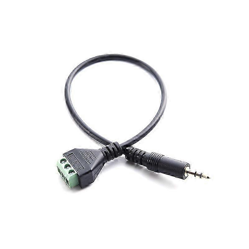 3.5mm Screw Terminal Adapter Speaker Cable3-core Stereo