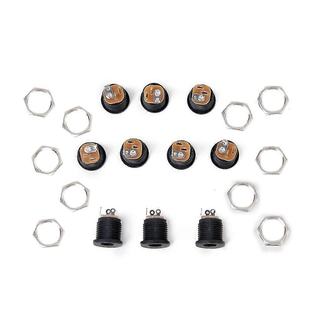 5.5MM X 2.1MM DC Socket Panel Mounting Power Connector Socket Panel Mounting Power with Screw Cap